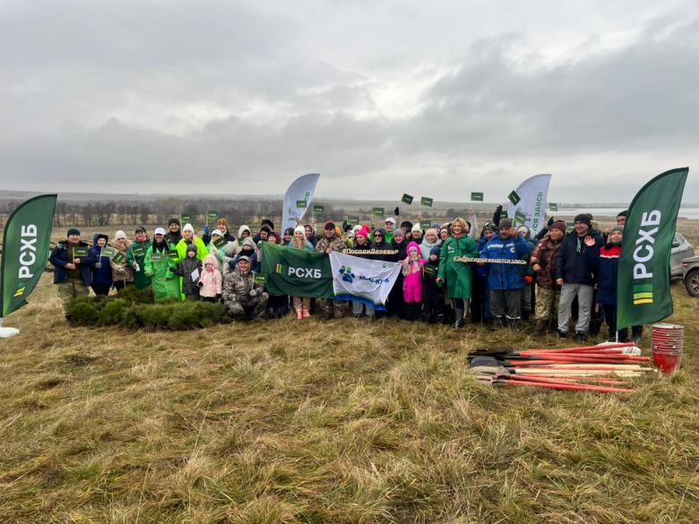 8 тысяч саженцев сосны высадили сотрудники РСХБ на озере Аслыкуль в Башкортостане